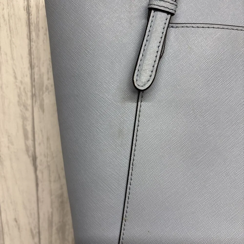 Michael Kors Blue Leather Travel Tote